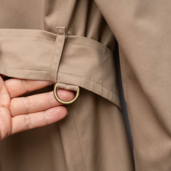 Vintage Burberrys Trench Coat Nova Check Belted Tan Mens L - Picture 8 of 16